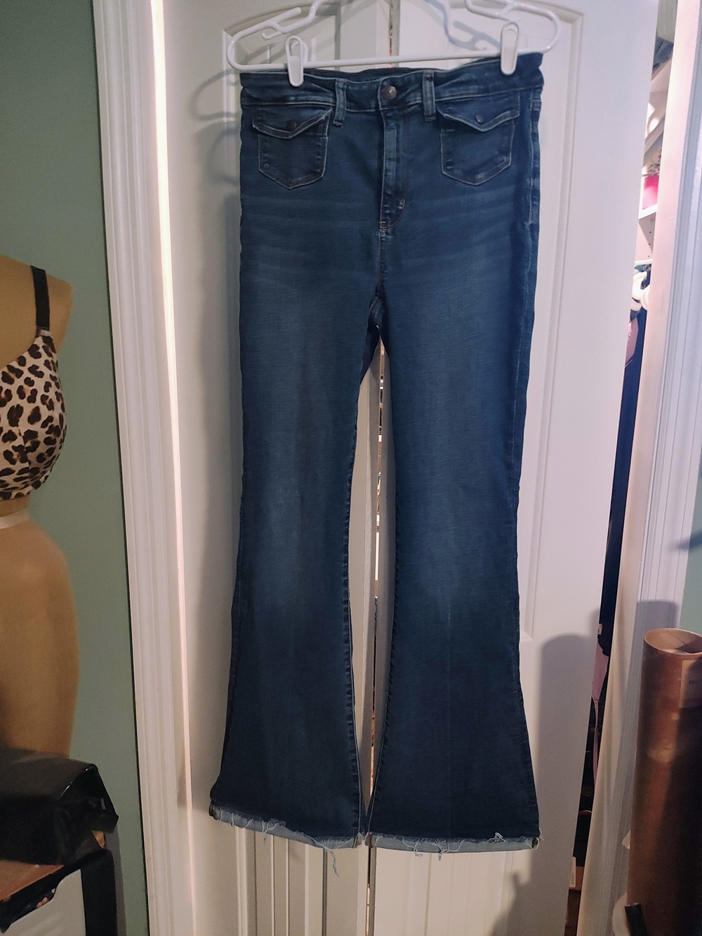 American Eagle Outfitters Dark Blue Flare Jeans